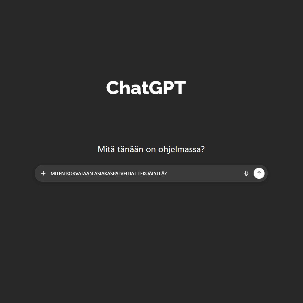 Tekoälytön yrityksemme