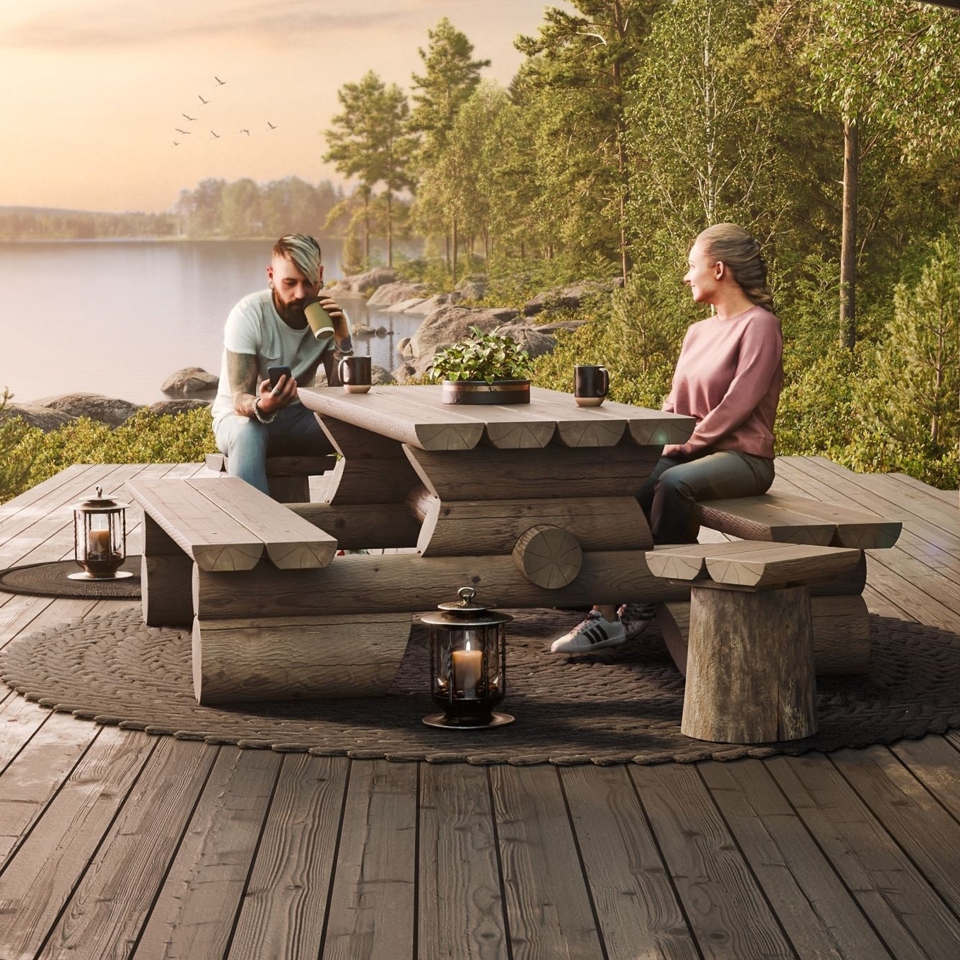 Mikä tekee hirsikalusteista erinomaisen valinnan pihallesi?