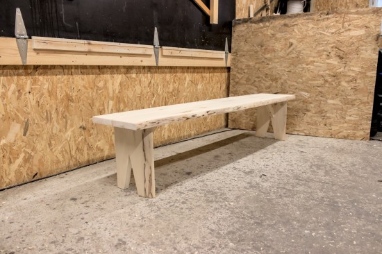 Broowood tuote - Villireuna haapa penkki